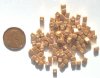 10 grams of 4x4mm Metallic Gold Miyuki Cubes 